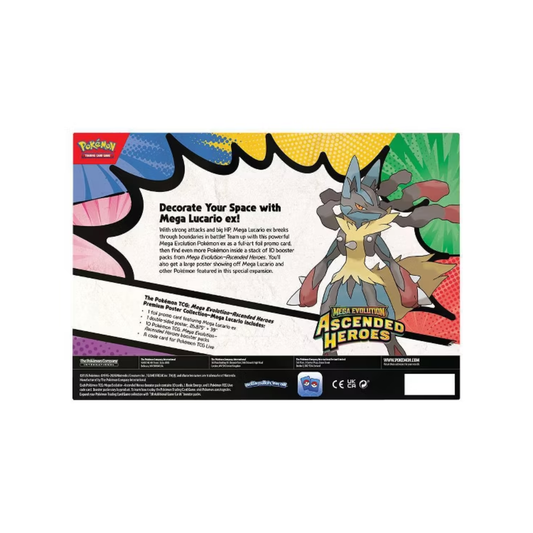 Pokemon Mega Evolution - Ascended Heroes Premium Poster Collection (Mega Lucario)