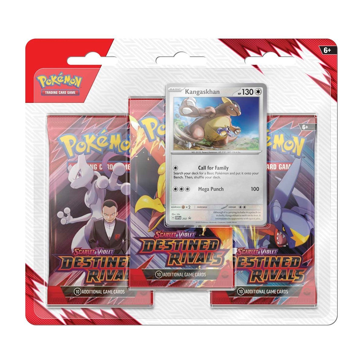 Pokemon Scarlet & Violet - Destined Rivals 3 Booster Pack Blister (Random Artwork)