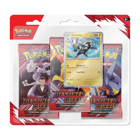 Pokemon Scarlet & Violet - Destined Rivals 3 Booster Pack Blister (Random Artwork)